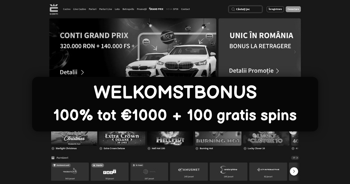 Conti Casino België - Snelle Uitbetalingen & Casino Bonus